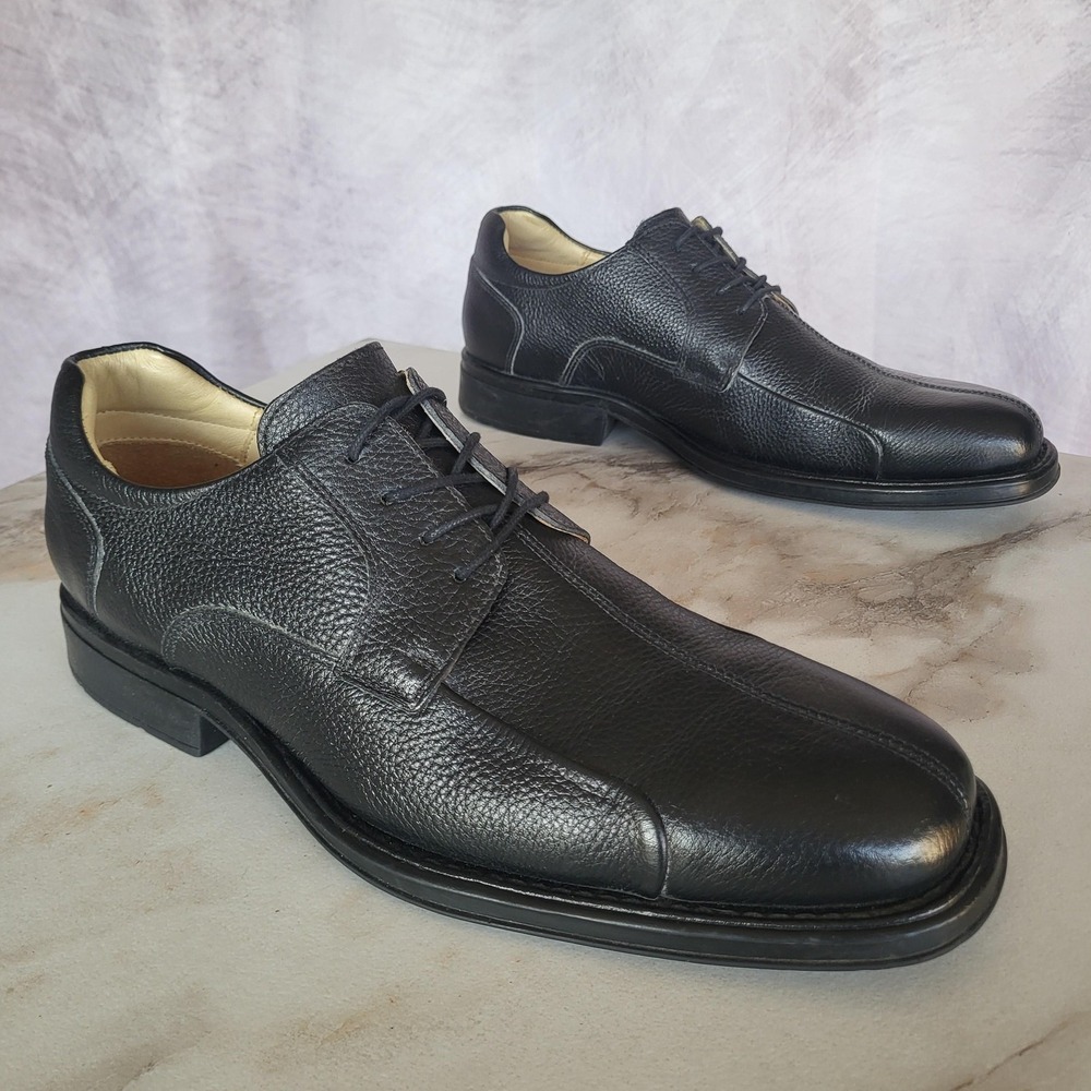 Belvedere Shoes Baybridge Mens Size 15 Black Leather Lace Up Casual Sneakers